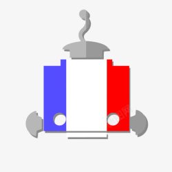 frBOT国旗FR法国法国人机器人图标高清图片