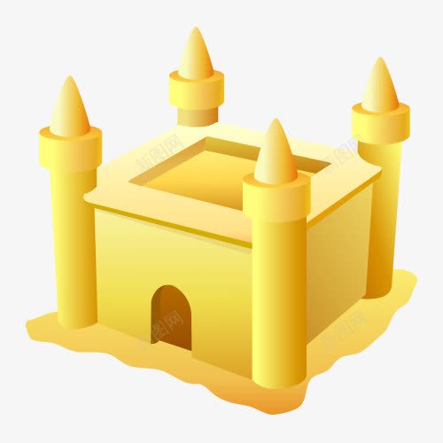 沙雕城堡png免抠素材_新图网 https://ixintu.com AI 城堡 沙雕 沙雕卡通 矢量素材