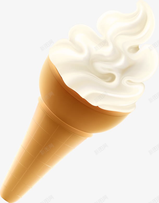 甜筒冰淇淋png免抠素材_新图网 https://ixintu.com 冰淇淋 甜筒