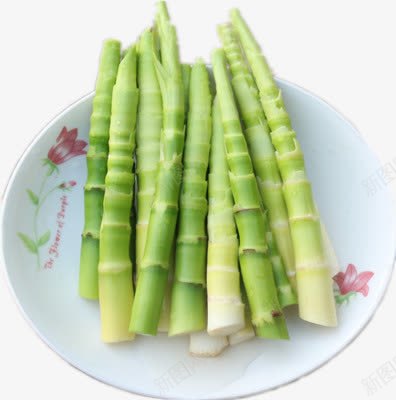竹笋实物图png免抠素材_新图网 https://ixintu.com 实物图 盘子 碟子 竹笋 食物