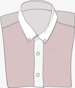 粉色衬衫卡通手绘粉色的衬衫高清图片