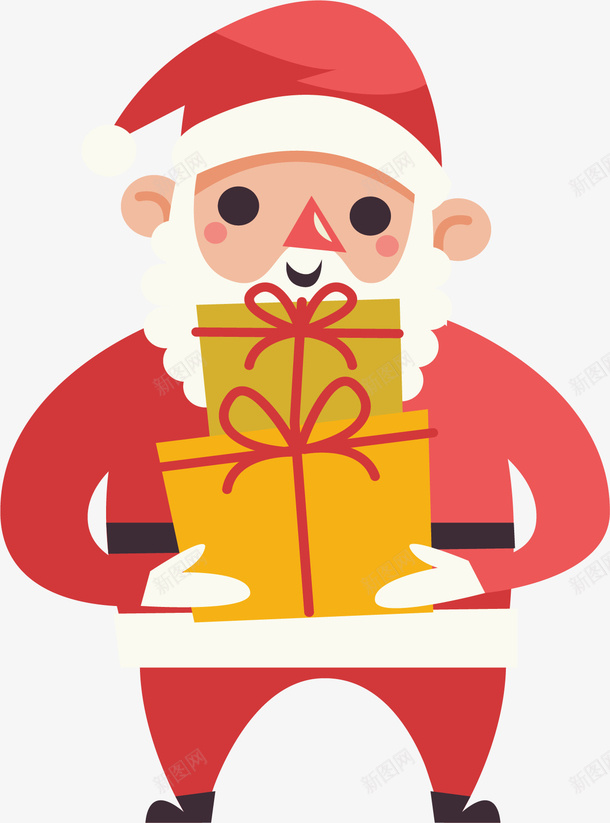 抱着礼物盒圣诞老人矢量图ai免抠素材_新图网 https://ixintu.com 圣诞快乐 圣诞老人 圣诞节 圣诞节快乐 抱着礼盒 矢量png 矢量图
