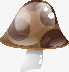 卡通可爱黑色精美蘑菇png免抠素材_新图网 https://ixintu.com 卡通 可爱 精美 蘑菇 黑色