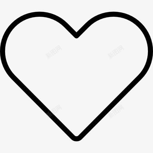 像心脏轮廓图标png_新图网 https://ixintu.com 像 心 接口 概述 爱 苗条的图标 轮廓