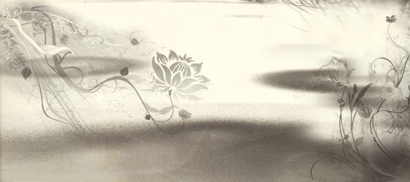 水墨画背景psd设计背景_新图网 https://ixintu.com 中国风 古典 复古 大气 海报banner 莲花