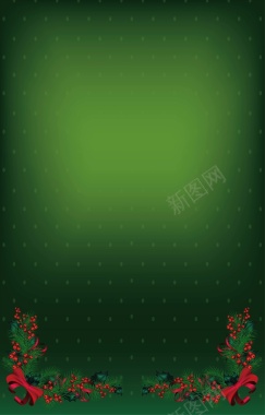 绿色花朵圣诞节背景矢量图背景