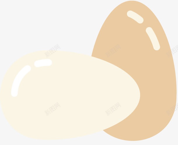 两个鸡蛋png免抠素材_新图网 https://ixintu.com 两个鸡蛋 两颗鸡蛋 卤蛋 卤蛋饭 白色鸡蛋 矢量鸡蛋 蛋白质 食物 鸡蛋