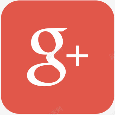 谷歌标志标识加上社会Web社交图标图标