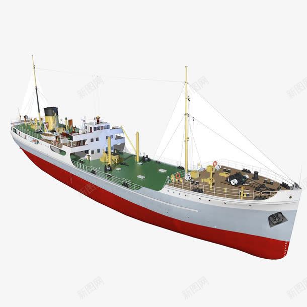 货物红白色海运船png免抠素材_新图网 https://ixintu.com 海运船 白色 红白色 红色 船只 货物红白色海运船