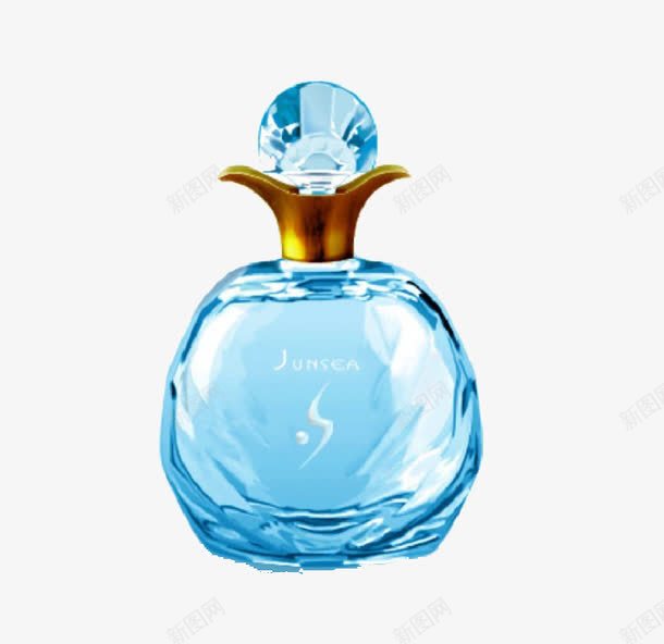 香水瓶png免抠素材_新图网 https://ixintu.com 瓶子 蓝瓶子 蓝色 香水瓶