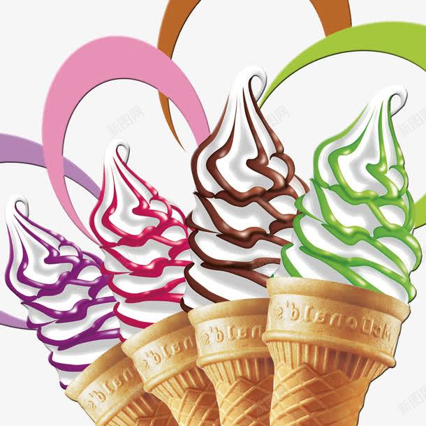 甜筒冰淇淋png免抠素材_新图网 https://ixintu.com png图形 png装饰 冰淇淋 彩色 装饰 食物