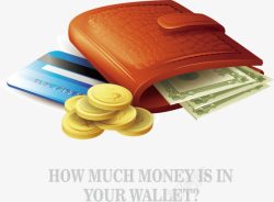 钱包和货币矢量图素材