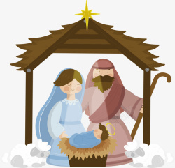 耶稣降临圣诞节基督耶稣降临矢量图高清图片