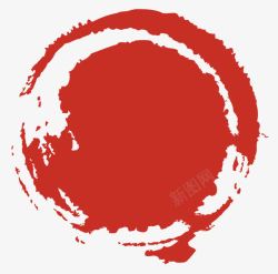 装饰背景圆形红素材