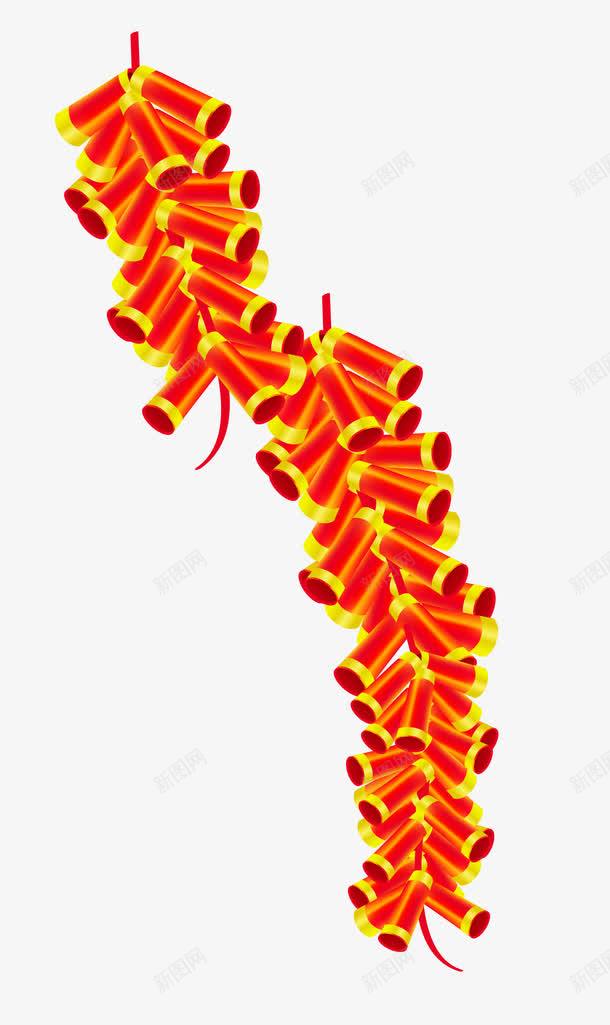 鞭炮效果png免抠素材_新图网 https://ixintu.com 喜庆 效果 素材 红色 过节 鞭炮