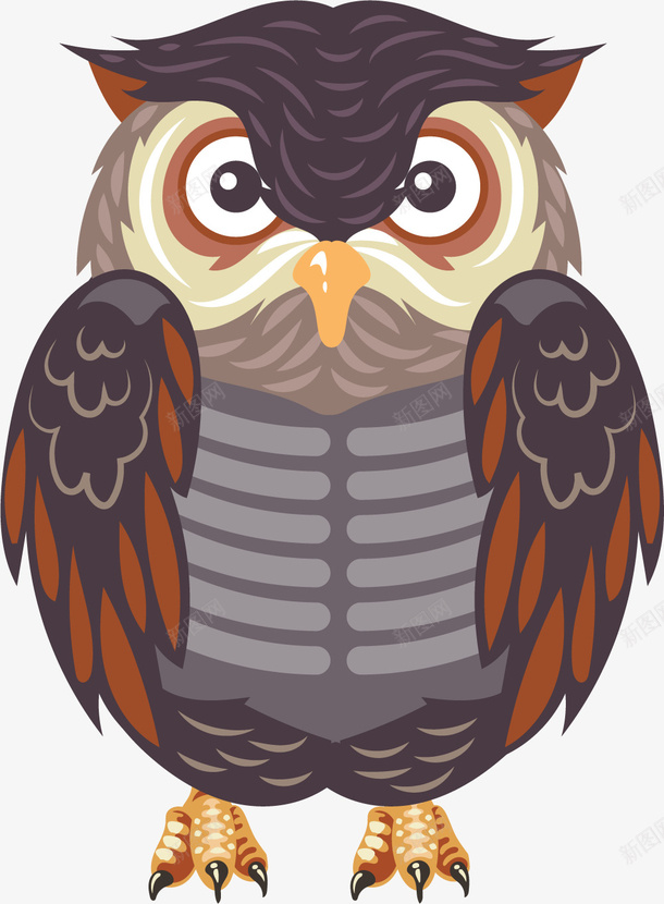 凶猛的扁平猫头鹰png免抠素材_新图网 https://ixintu.com 凶猛 卡通猫头鹰 可爱猫头鹰 扁平风格 猫头鹰 矢量扁平猫头鹰 矢量猫头鹰