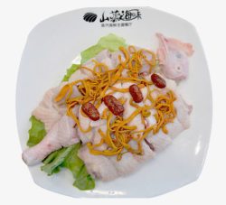 一盘鸡肉素材