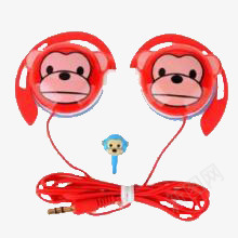 卡通耳机png免抠素材_新图网 https://ixintu.com 卡通 可爱 工具 电子产品 红色 耳机