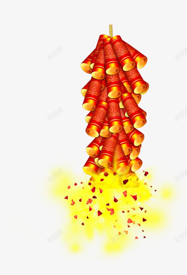 鞭炮燃放的跑红色鞭炮png免抠素材_新图网 https://ixintu.com 燃放 燃放烟火 红色 鞭炮