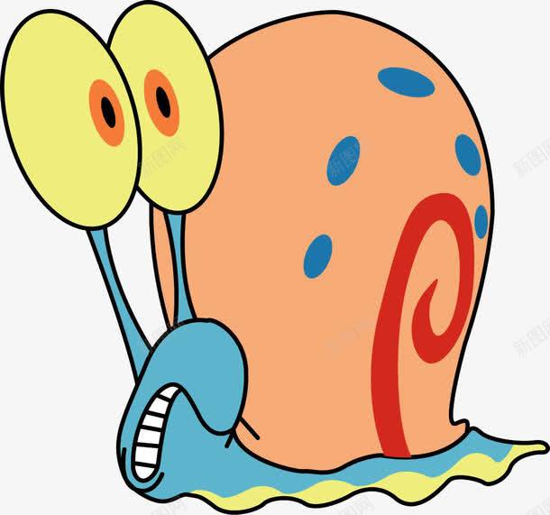 受惊吓的小蜗牛png免抠素材_新图网 https://ixintu.com 卡通 大眼睛 手绘 简笔画 蜗牛