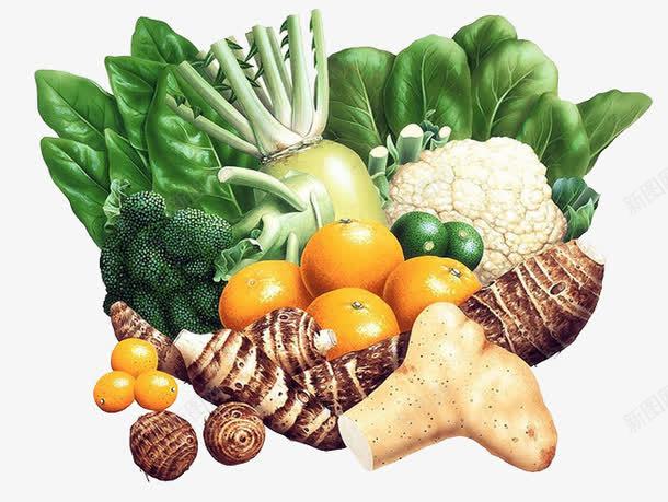 绿色蔬菜png免抠素材_新图网 https://ixintu.com 背景装饰 蔬菜 西兰花 食品 香芋