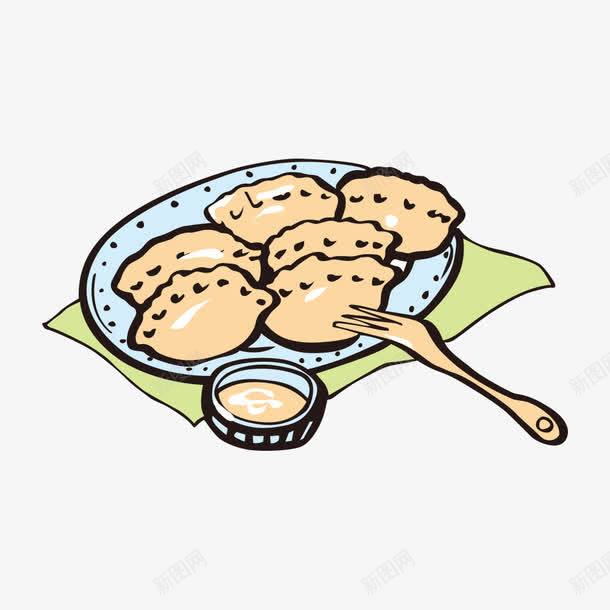饺子png免抠素材_新图网 https://ixintu.com 卡通菜肴 绿色食品 美食 食物 餐饮 饺子