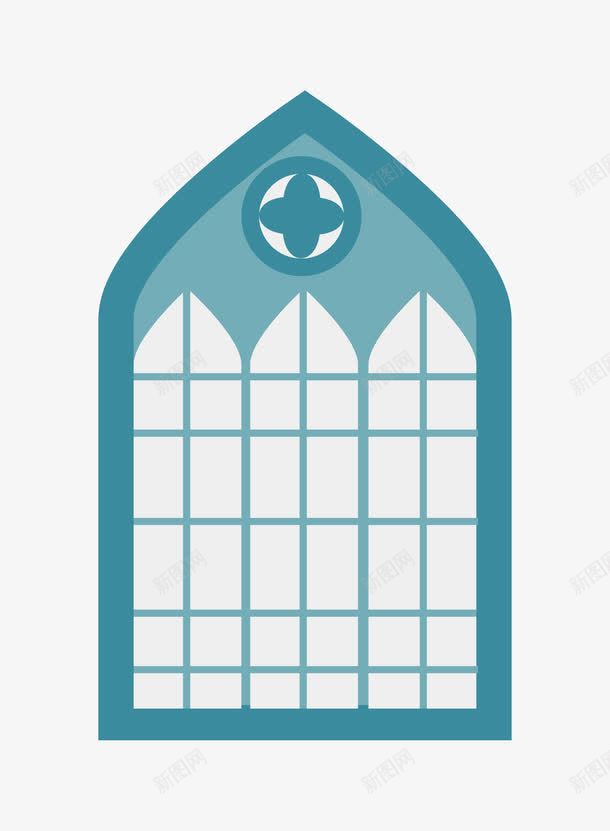 教堂窗户png免抠素材_新图网 https://ixintu.com 信仰 基督教 教堂 窗户 西方