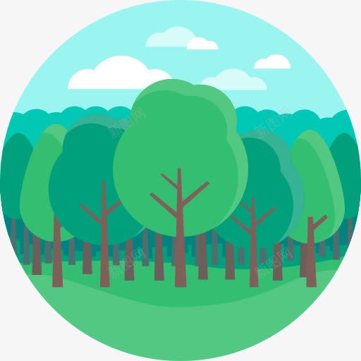 树图标png_新图网 https://ixintu.com 云杉 树 自然景观