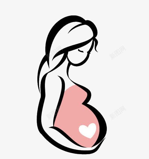 孕妇png免抠素材_新图网 https://ixintu.com 卡通 孕妇 简笔画