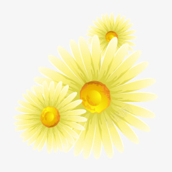黄色精美向日葵矢量图素材