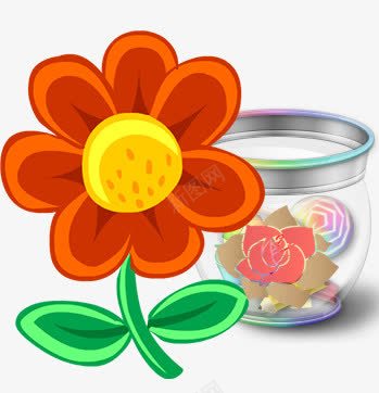 小黄花png免抠素材_新图网 https://ixintu.com 卡通 插画 童话