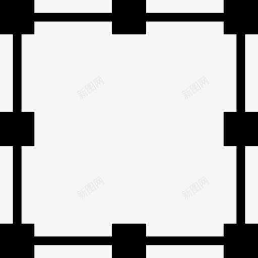 包围盒图标png_新图网 https://ixintu.com 几何 包围圈 包围盒 工具 广场 形状 接口 设计 软件
