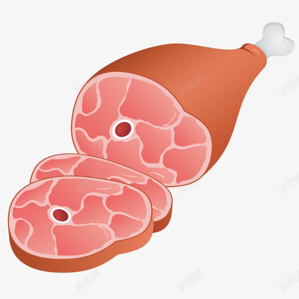 卡通鸡肉矢量图ai免抠素材_新图网 https://ixintu.com 卡通 鸡肉 鸡腿 矢量图