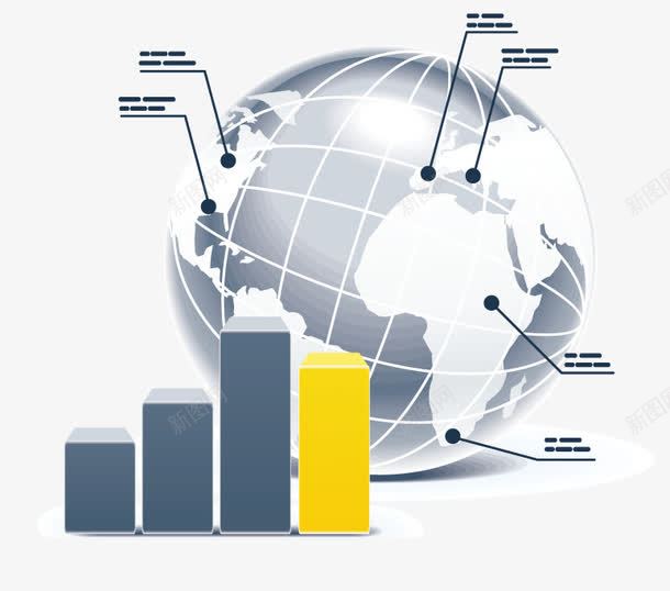 世界数据分析图标png_新图网 https://ixintu.com 世界排行 免费png 免费素材 地球 数据