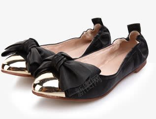 黑色女鞋平底鞋产品png免抠素材_新图网 https://ixintu.com 产品 平底鞋 黑色