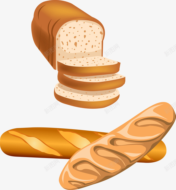 面包早餐矢量图eps免抠素材_新图网 https://ixintu.com 矢量面包早餐 面包 面包早餐 面包早餐矢量图 矢量图