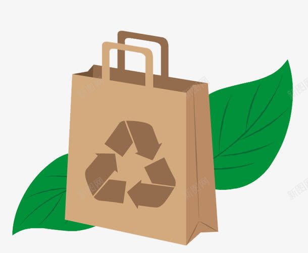 绿色环保购物袋png免抠素材_新图网 https://ixintu.com PPT 免抠PNG素材 环保 绿色