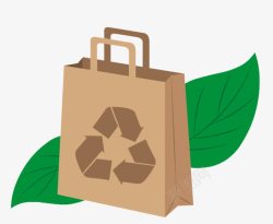 绿色环保购物袋素材