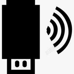 信号装置USB设备与信号图标高清图片