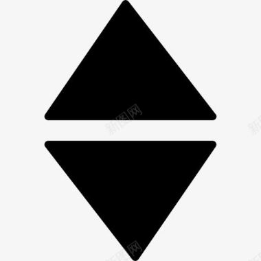 三角形形成箭头上下图标图标