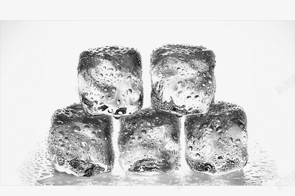 冰块水滴五个png免抠素材_新图网 https://ixintu.com 五个 冰块 水滴 灰
