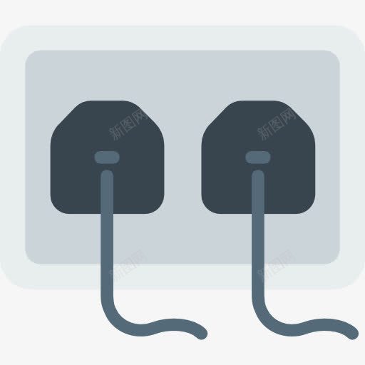 插座图标png_新图网 https://ixintu.com 工具和器具 技术 拔插头 插件 插头 插座 电子 电气 连接