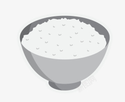 扁平化大米卡通扁平化白米饭矢量图高清图片