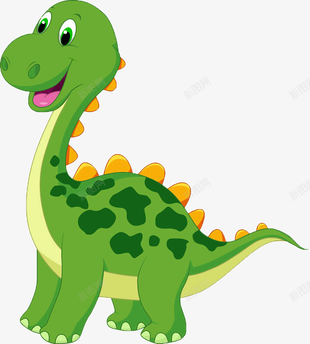 深绿色斑点恐龙png免抠素材_新图网 https://ixintu.com 动物 大恐龙 恐龙 深绿色 绿色