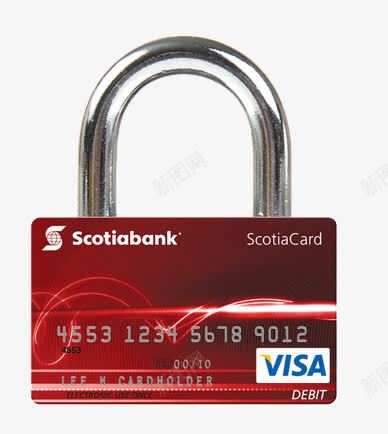 银行卡密码锁png免抠素材_新图网 https://ixintu.com 创意合成 红色 金属 银行卡密码锁