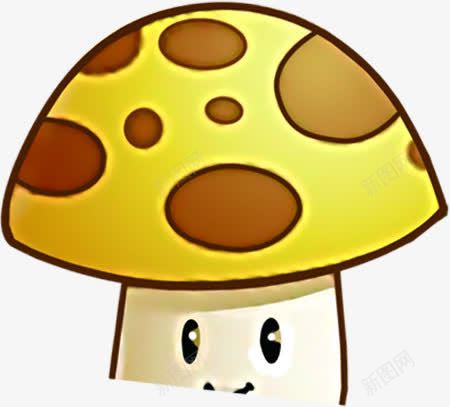 春天手绘黄色蘑菇png免抠素材_新图网 https://ixintu.com 春天 蘑菇 黄色