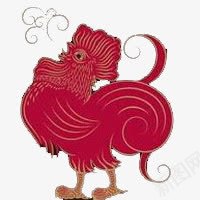 剪纸鸡图案png免抠素材_新图网 https://ixintu.com 剪纸 图案 红色 鸡