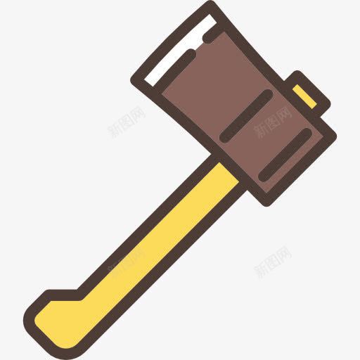 斧图标png_新图网 https://ixintu.com 工具和器具 建筑 斧头 木工刀具 设备