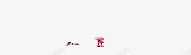 小蘑菇装饰粉色png免抠素材_新图网 https://ixintu.com 粉色 蘑菇 装饰