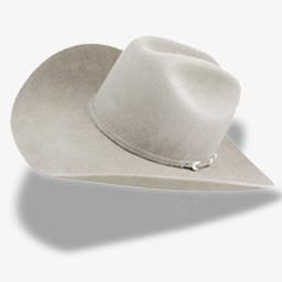 牛仔帽白色图标图标